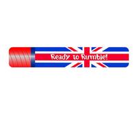 Amscan Ready To Ble Inflatable Foil Union Jack Sticks (Pack Of 2) Red/blue (60Cm X 6Cm)