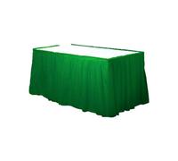 Amscan Rectangular Plastic Tablecover (Pack Of 12) Festive Green (137Cm X 274Cm)