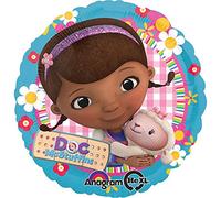Disney Junior Round Foil Balloon with Printed Doc McStuffins and Lambie - 1 Pc.