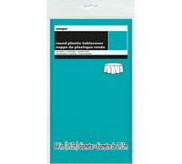 Amscan Round Plastic Party Tablecover Carribean Teal (One Size)