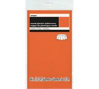 Amscan Round Plastic Party Tablecover Orange (One Size)