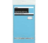Amscan Round Plastic Party Tablecover Powder Blue (One Size)