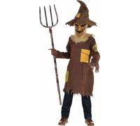 Amscan Scary Scarecrow Tunic Spooky Boys Childrens Halloween Costume 847695