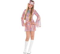 amscan set high (PKT) (9902833) Child Girls Disco Diva Costume (14-16yr) - by Christy's