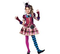 amscan set high (PKT) (9903197) Child Girls Miss Hatter Costume (11-12yr) Brand Grp1