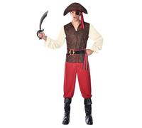 amscan !!SIZE DETAILS MISSING - (PKT) (9910749) Adult Mens High Seas Pirate Costume (Extra Large)