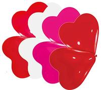 Amscan Small Assorted Hearts 10 Latex Balloons