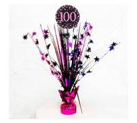 Amscan Sparkling Pink Celebration 100Th Birthday Centrepiece Spray Pink (One Size)