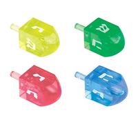 Amscan Spin Topfavor Pkg:Translucent Dreidels, Multicolor, 2"