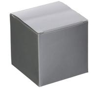 Amscan Square Treat Box (Pack Of 12) Silver (One Size)