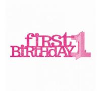 Amscan Sweet 1St Birthday Girl Glitter Centrepiece Pink Glitter (One Size)