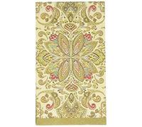 Amscan Textured Paisley Disposable 2 Ply Paper Guest Towels Tableware (16 Piece), 8" x 4.5", Multicolor [Parallel Import]