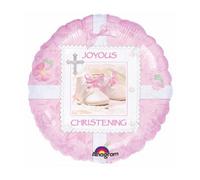 Amscan Tiny Blessings Foil Balloon Pink/white (One Size)