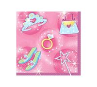 Amscan Tissue Paper Sparkling Napkins (Pack Of 16) Pink/purple (One Size)