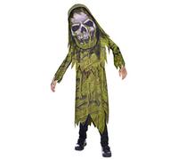 amscan - Unisex Kids Halloween Big Head Swamp Zombie Costume Age: 4-12 Years