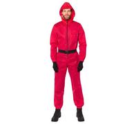 amscan Unisex Squid Game Guard Standard Xl Costumes, Red, XL UK