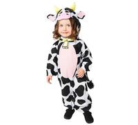 Amscan Unisex World Book Day Cow Hooded Jumpsuit Babies Fancy Dress Costume