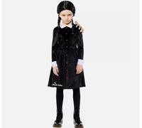 Amscan Wednesday Addams Halloween Girls Fancy Dress Costume 10-12 & 12-14 Years