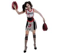 amscan Womens Miss Cheerleader Zombie Halloween Fancy Dress Costume