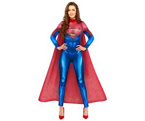 Amscan - Women's Officially Licensed Warner Bros. Supergirl Jumpsuit Size: 8-18