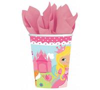 Amscan Woodland Paper Princess Party Cup (Pack Of 8) Multicoloured (One Size)