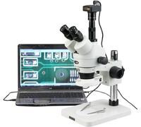 AmScope - 3.5X-180X Manufacturing 144-LED Zoom Stereo Microscope with 10MP Digital Camera