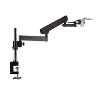 AmScope - Articulating Stand with Post Clamp and Focusing Rack for Stereo Microscopes, Height Adjustable, Table Mount - APC