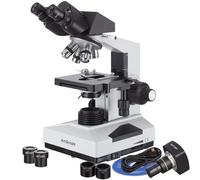 AmScope B490B-5M 40X-2000X Student Binocular Microscope and 5MP Camera