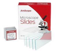 AmScope BS-72P-100S-22 72 Pre-Cleaned Blind Microscope Slide with 100 Square 22 mm x 22 mm Cover Glass