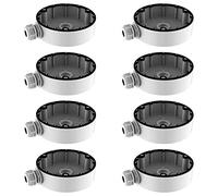 Amsecu White Junction Box/Mounting Base DS-1280ZJ-M for Hikvision Turret Camera DS-2CD23x2 DS-2CD2343G0-I (8 Pack)