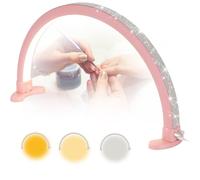 Amsg Half Moon Lamp,Half Moon Light Nail Lamp for Desk,Half Moon LED Desk Nail Lamp for Lash Eyelash Extension,Skincare,Beauty,lash light lamp