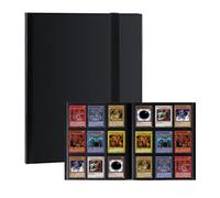AMSGANK 9 Pocket Trading Card Album, 30 Pages with 540 Pockets Card Collection Binder Folder Fit for Standard Cards MTG TCG Baseball Football Basketball Sports and Game Cards (Black)