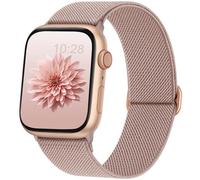 AMSKY Elastic Nylon Straps Compatible with Apple Watch Strap 40 mm 44 mm 42 mm 46 mm 41 mm 45 mm 38 mm 49 mm Women Men Fabric for Series 11 10 9 8 7 6 5 4, SE Ultra 3 2 2 1 1