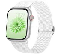 AMSKY Elastic Solo Loop Band Compatible with Apple Watch Strap 40 mm 45 mm 44 mm 42 mm 41 mm 38 mm 49 mm Women Men, Textile Fabric for iWatch Bracelet SE Ultra 9 8 7 6 5 4 3 2 1, 38/40/41mm, Nylon