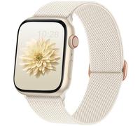 AMSKY Elastic Solo Loop Band Compatible with Apple Watch Strap 40 mm 45 mm 44 mm 46 mm 42 mm 41 mm 38 mm 49 mm Women Men, Textile Fabric for iWatch Bracelet SE Ultra Series 10 9 8 7 6 5 4 3 2 1, Polar