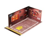 AMSLSIU 1/24 Scale Parking Lot Diecast Model Display Showcase Storage Solution Built In Led Lighting Easy To Finished. 1/24 Scale Diecast Model Car Display Case For Collection