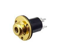 AMSLSIU 1/4 Guitar Bass Equalizer EQ Preamp End Pin Output Input Socket Versatile Sound Shaping, Gold