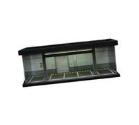 AMSLSIU 1/64 Scale Diecast Model Car Case With LED Light Collectors To Showcase Parking Lot Displays 1/64 Scenery Diorama Parking Lot Vehicle Garage Home/Model Car Display Case Scene, Style D