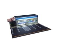 AMSLSIU 1/64 Scale Parking Lot Diecast Model Car Display Simulation Garage Display PVC Showcase For Toys And Mini Vehicle Models 1/64 Scenery Diorama Parking Lot Vehicle Garage