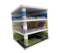 AMSLSIU 1/64 Scenery Diorama Parking Lot Vehicle Garage Case Organizes 72 Car Models Creating Elegant Display Environment 1/64 Scale Parking Lot Diecast Model Car Display