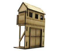 AMSLSIU 1/72 Fortress Building Models House Provide for Creative Exploration Opportunities With DIY Assembly Learning Experience 1/72 Fortress Building Models, door, 8-12cm