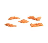 AMSLSIU 1/72 Sand Bag Diorama Layout Accessory Addition For Miniature Scene Building Package Includes Five 1/72 Scale Sandbag Bunkers Simulation Toy Diorama Model Building Accessory