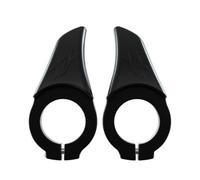 AMSLSIU 1 Pair Universal Bicycle Handlebar Auxiliary Ends Handle Barends Handle Bars Accessories Bicycles Attachment Parts, Black