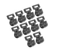 AMSLSIU 10x Camping Tent Pole Hook Awning Hooks Travel Nylon Set Black Sl nd Practical