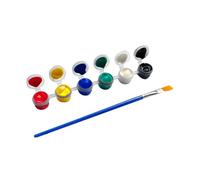 AMSLSIU 12 Colors Acrylic Set Paintbrushes Vibrant Washable Gouache Fluorescent Painting Draw Tools Drawing DIY Accessories, 2mlA
