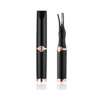 AMSLSIU 2-in-1 USB Eye Lash Curler Women 3 Temperature Mode Heated Clip Type Eyelashes Comb Curling Makeup Tool Quick Heating, Black