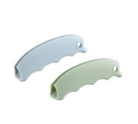 AMSLSIU 2 Pieces Silicone Grocery Bag Grip Heavy Duty Nonslip Replacement Hanging Lifting Holder Clip Carrier Tool Color Random