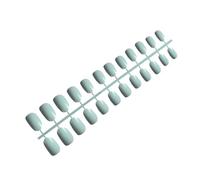 AMSLSIU 24 Pack Solid Small Round Head Press on Nails Removable Neat DIY Exquisite Personality Acrylic Nail for Manicure Lovers , Type3
