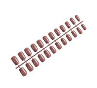 AMSLSIU 24 Pieces Square-shaped Colorful Coffin False Nails DIY Exquisite French Novel Colorfast Nail for Manicure Salons , 7