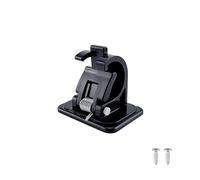 AMSLSIU 2PCS ABS Fishing Rod Racks Elaborate Rods Pole Clamp Wear-Resistant Handy Clips Organizer Home Brackets Bar Hook, Black